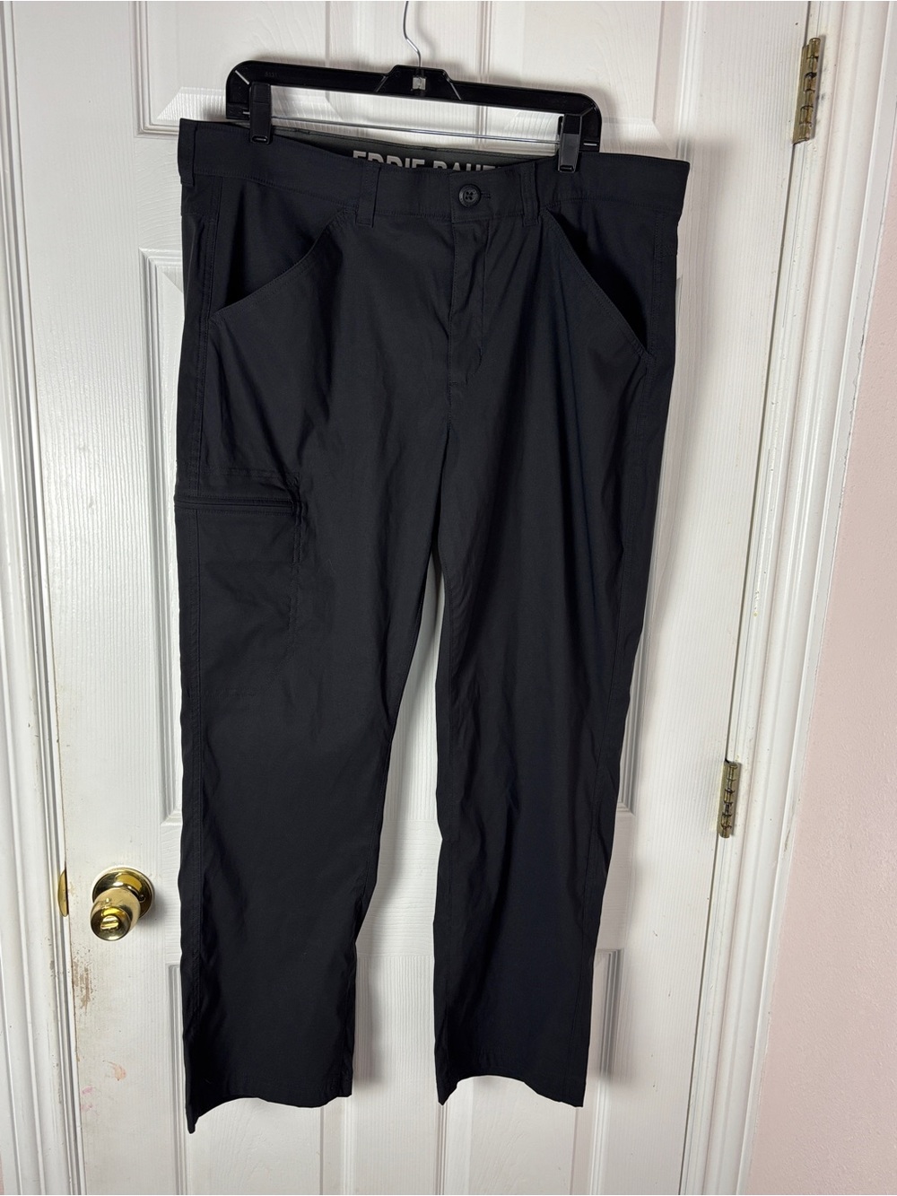 Eddie Bauer Men's Performance Hiking Travel Pants Black 38x30 Lightweight